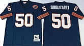 Men's Chicago Bears #50 Mike Singletary Navy 1985 Throwback Stitched Football Jersey,baseball caps,new era cap wholesale,wholesale hats