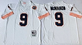 Men's Chicago Bears #9 Jim McMahon White Throwback Stitched Football Jersey,baseball caps,new era cap wholesale,wholesale hats