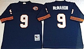 Men's Chicago Bears #9 Jim McMahon Navy 1985 Throwback Stitched Football Jersey,baseball caps,new era cap wholesale,wholesale hats