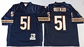 Men's Chicago Bears #51 Dick Butkus Navy 1985 Throwback Stitched Football Jersey,baseball caps,new era cap wholesale,wholesale hats
