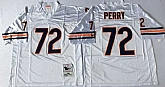 Men's Chicago Bears #72 William Perry White Road Throwback Jersey,baseball caps,new era cap wholesale,wholesale hats