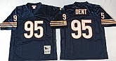 Men's Chicago Bears #95 Richard Dent Navy Throwback Stitched Football Jersey,baseball caps,new era cap wholesale,wholesale hats