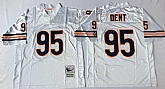 Men's Chicago Bears #95 Richard Dent White Throwback Stitched Football Jersey,baseball caps,new era cap wholesale,wholesale hats