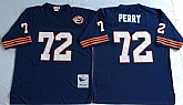 Men's Chicago Bears #72 William Perry Navy Throwback Stitched Football Jersey,baseball caps,new era cap wholesale,wholesale hats