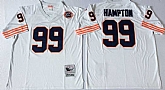 Men's Chicago Bears #99 Dan Hampton White Throwback Stitched Football Jersey,baseball caps,new era cap wholesale,wholesale hats