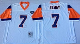 Men's Denver Broncos #7 John Elway White Throwback Stitched Football Jersey,baseball caps,new era cap wholesale,wholesale hats