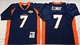 Men's Denver Broncos #7 John Elway Navy Throwback Stitched Football Jersey,baseball caps,new era cap wholesale,wholesale hats