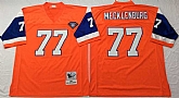 Men's Denver Broncos #77 Karl Mecklenburg Orange Throwback Stitched Football Jersey,baseball caps,new era cap wholesale,wholesale hats