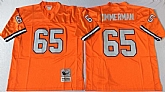 Men's Denver Broncos #65 Gary Zimmerman Orange Throwback Stitched Football Jersey,baseball caps,new era cap wholesale,wholesale hats