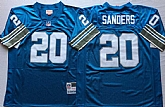 Men's Detroit Lions #20 Barry Sanders Blue Throwback Stitched Football Jersey,baseball caps,new era cap wholesale,wholesale hats