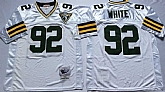 Men's Green Bay Packers #92 Reggie White White Throwback Stitched Football Jersey,baseball caps,new era cap wholesale,wholesale hats