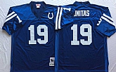 Men's Indianapolis Colts #19 Johnny Unitas Blue Throwback Stitched Football Jersey,baseball caps,new era cap wholesale,wholesale hats