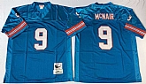 Men's Houston Oilers #9 Steve McNair Blue Throwback Stitched Football Jersey,baseball caps,new era cap wholesale,wholesale hats