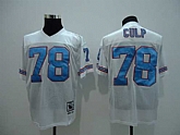 Men's Houston Oilers #78 Cuyley Culp White Throwback Stitched Football Jersey,baseball caps,new era cap wholesale,wholesale hats