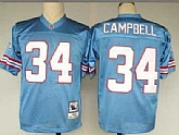 Men's Houston Oilers #34 Earl Campbell Light Blue Throwback Stitched Football Jersey,baseball caps,new era cap wholesale,wholesale hats