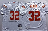 Men's Kansas City Chiefs #32 Marcus Allen White Throwback Stitched Football Jersey,baseball caps,new era cap wholesale,wholesale hats