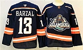 Men's New York Islanders #13 Mathew Barzal Navy 2024-25 Stitched Hockey Jersey,baseball caps,new era cap wholesale,wholesale hats