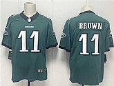 Men's Philadelphia Eagles #11 A.J. Brown Green 2024 New Vapor Untouchable Limited Stitched Jersey,baseball caps,new era cap wholesale,wholesale hats