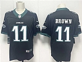 Men's Philadelphia Eagles #11 A.J. Brown Black 2024 New Vapor Untouchable Limited Stitched Jersey,baseball caps,new era cap wholesale,wholesale hats