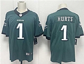 Men's Philadelphia Eagles #1 Jalen Hurts Green 2024 New Vapor Untouchable Limited Stitched Jersey,baseball caps,new era cap wholesale,wholesale hats