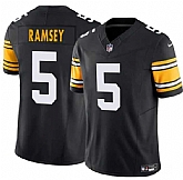 Youth Pittsburgh Steelers #5 Jalen Ramsey Black 2024 F.U.S.E. Alternate Vapor Limited Stitched Jersey Dzhi,baseball caps,new era cap wholesale,wholesale hats