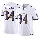Men & Women & Youth Baltimore Ravens #34 Keaton Mitchell White 2025 F.U.S.E. Vapor Limited Jersey,baseball caps,new era cap wholesale,wholesale hats