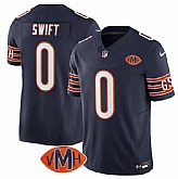 Men & Women & Youth Chicago Bears #0 D'Andre Swift Navy 2025 F.U.S.E. With VMH Patch Vapor Untouchable Limited Stitched Jersey,baseball caps,new era cap wholesale,wholesale hats