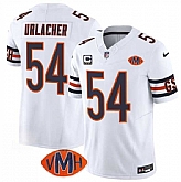 Men & Women & Youth Chicago Bears #54 Brian Urlacher White 2025 F.U.S.E. With 4-Star C Patch VMH Patch Vapor Untouchable Limited Stitched Jersey,baseball caps,new era cap wholesale,wholesale hats
