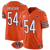 Men & Women & Youth Chicago Bears #54 Brian Urlacher Orange 2025 F.U.S.E. With 4-Star C Patch VMH Patch Vapor Untouchable Limited Stitched Jersey,baseball caps,new era cap wholesale,wholesale hats