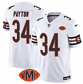 Men & Women & Youth Chicago Bears #34 Walter Payton White 2025 F.U.S.E. With VMH Patch Vapor Untouchable Limited Stitched Jersey,baseball caps,new era cap wholesale,wholesale hats