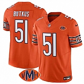 Men & Women & Youth Chicago Bears #51 Dick Butkus Orange 2025 F.U.S.E. With VMH Patch Vapor Untouchable Limited Stitched Jersey,baseball caps,new era cap wholesale,wholesale hats