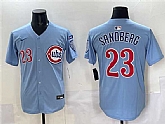 Men's Chicago Cubs #23 Ryne Sandberg Blue 'Ryne Sandberg Tribute' Vapor Limited V3 Stitched Jersey,baseball caps,new era cap wholesale,wholesale hats