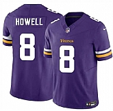 Men & Women & Youth Minnesota Vikings #8 Sam Howell Purple 2024 F.U.S.E. Vapor Untouchable Limited Stitched Jersey,baseball caps,new era cap wholesale,wholesale hats