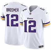Men & Women & Youth Minnesota Vikings #12 Max Brosmer White 2025 F.U.S.E. Vapor Untouchable Limited Stitched Jersey,baseball caps,new era cap wholesale,wholesale hats