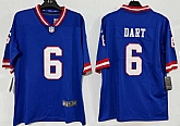 Men & Women & Youth New York Giants #6 Jaxson Dart Royal Vapor Untouchable Throwback Limited Stitched Jersey,baseball caps,new era cap wholesale,wholesale hats