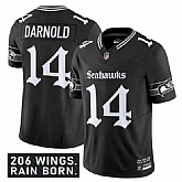 Men & Women & Youth Seattle Seahawks #14 Sam Darnold Black 2025 F.U.S.E. 'Gothic Rain City Shadows Edition' Vapor Limited Stitched Jersey,baseball caps,new era cap wholesale,wholesale hats