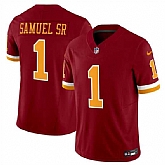 Men & Women & Youth Washington Commanders #1 Deebo Samuel Sr. Burgundy 2025 F.U.S.E. Throwback Limited Stitched Jersey,baseball caps,new era cap wholesale,wholesale hats