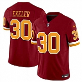 Men & Women & Youth Washington Commanders #30 Austin Ekeler Burgundy 2025 F.U.S.E. Throwback Limited Stitched Jersey,baseball caps,new era cap wholesale,wholesale hats