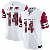Men & Women & Youth Washington Commanders #14 Josh Johnson White 2025 F.U.S.E. Vapor Limited Stitched Jersey,baseball caps,new era cap wholesale,wholesale hats