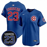 Men's Chicago Cubs #23 Ryne Sandberg Royal 'Ryne Sandberg Tribute' Vapor Limited V2 Stitched Jersey Dzhi,baseball caps,new era cap wholesale,wholesale hats