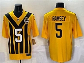 Men's Pittsburgh Steelers #5 Jalen Ramsey Gold 1933 Throwback Alternate Stitched Game Jersey,baseball caps,new era cap wholesale,wholesale hats
