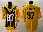 Men's Pittsburgh Steelers #97 Cameron Heyward Gold 1933 Throwback Alternate Stitched Game Jersey,baseball caps,new era cap wholesale,wholesale hats