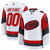Men's Carolina Hurricanes Active Player Custom White 2025 Away Stitched Hockey Jersey,baseball caps,new era cap wholesale,wholesale hats
