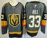 Men's Vegas Golden Knights #33 Adin Hill Gray Authentic Jersey,baseball caps,new era cap wholesale,wholesale hats