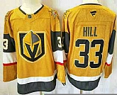 Men's Vegas Golden Knights #33 Adin Hill Gold Authentic Jersey,baseball caps,new era cap wholesale,wholesale hats