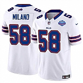 Men & Women & Youth Buffalo Bills #58 Matt Milano White 2025 F.U.S.E. With Farewell Patch Vapor Untouchable Limited Stitched Jersey,baseball caps,new era cap wholesale,wholesale hats