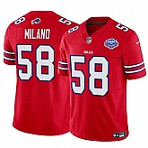 Men & Women & Youth Buffalo Bills #58 Matt Milano Red 2025 F.U.S.E. With Farewell Patch Vapor Untouchable Limited Stitched Jersey,baseball caps,new era cap wholesale,wholesale hats
