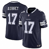 Men & Women & Youth Dallas Cowboys #17 Brandon Aubrey Navy 2025 F.U.S.E Vapor Untouchable Limited Stitched Jersey,baseball caps,new era cap wholesale,wholesale hats