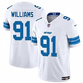 Men & Women & Youth Detroit Lions #91 Tyleik Williams White 2025 F.U.S.E. Vapor Limited Stitched Game Jersey,baseball caps,new era cap wholesale,wholesale hats