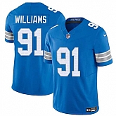 Men & Women & Youth Detroit Lions #91 Tyleik Williams Blue 2025 F.U.S.E. Vapor Limited Stitched Game Jersey,baseball caps,new era cap wholesale,wholesale hats